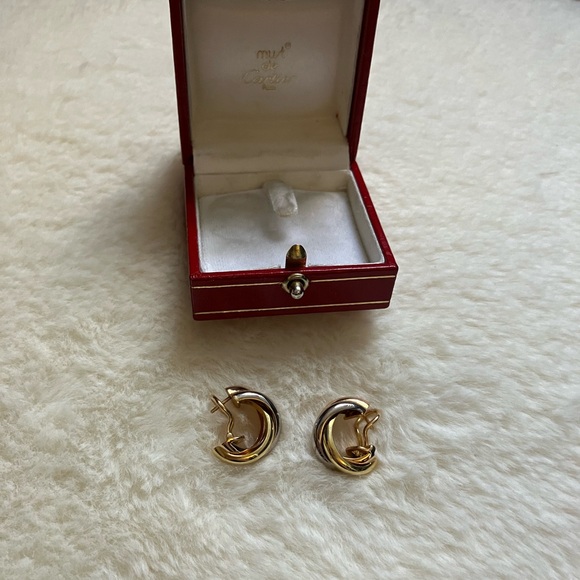 Authentic Cartier Trinity Earrings, Classic Model - Picture 6 of 10